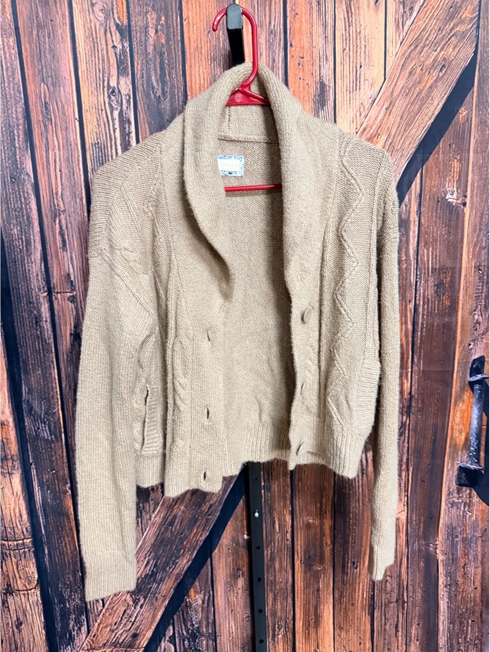 Pilcro Beige Knit Cardigan Sweater XS